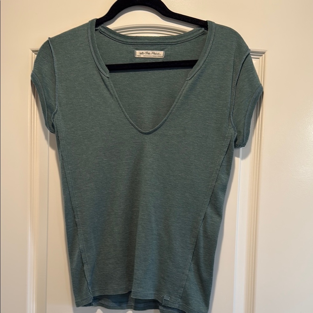 We The Free Green Fitted Short Sleeve T-Shirt